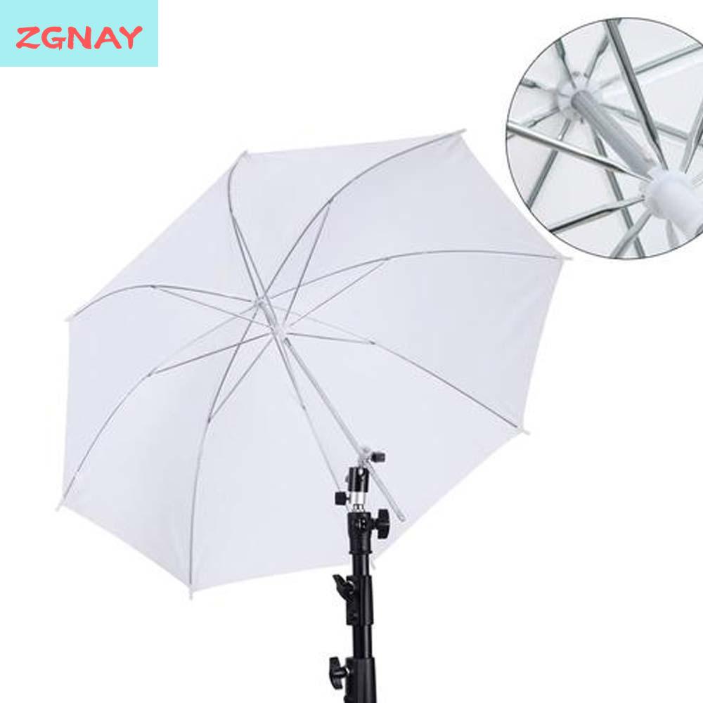 ZGNAY STUDIO Mềm màu trắng Ô chụp ảnh Tay cầm kim loại 50cm/ 20inch Đèn phản quang chụp ảnh Di động Dễ dàng cài đặt Máy khuếch tán ô chiếu sáng Studio ảnh