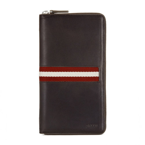 Bally Mens Leather Wallet - Genuine Leather, Large Capacity, Multi