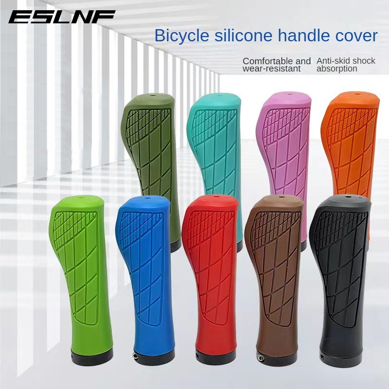 Eslnf 1 Cặp Tay Lái Xe Đạp Grip ghi đông xe đạp đường trường Tay Lái Xe Đạp bao gồm chống trượt tay lái xe đạp kẹp silicon xử lý phụ kiện xe đạp