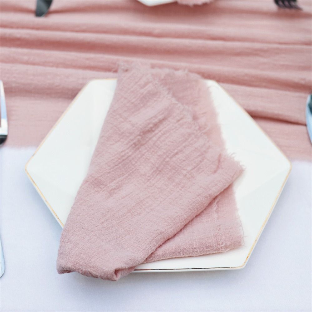 ECOCOKU Retro Gạc Tiệc Bữa ăn tối Nhà Bếp Đám cưới Bảng Trang Trí Đảng Cung Cấp Thiết kế Mat Trà Khăn Khăn ăn - 6