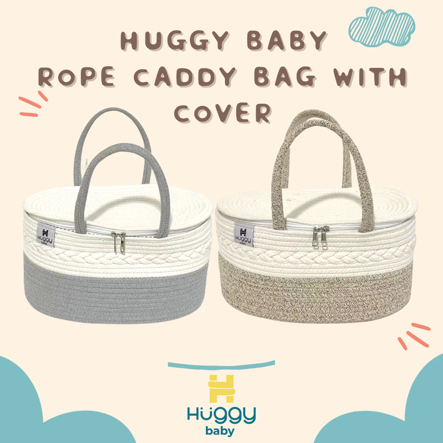 Huggy Baby Rope Caddy Bag | Diaper Bag Organizer Bag Tas Bayi dan Anak