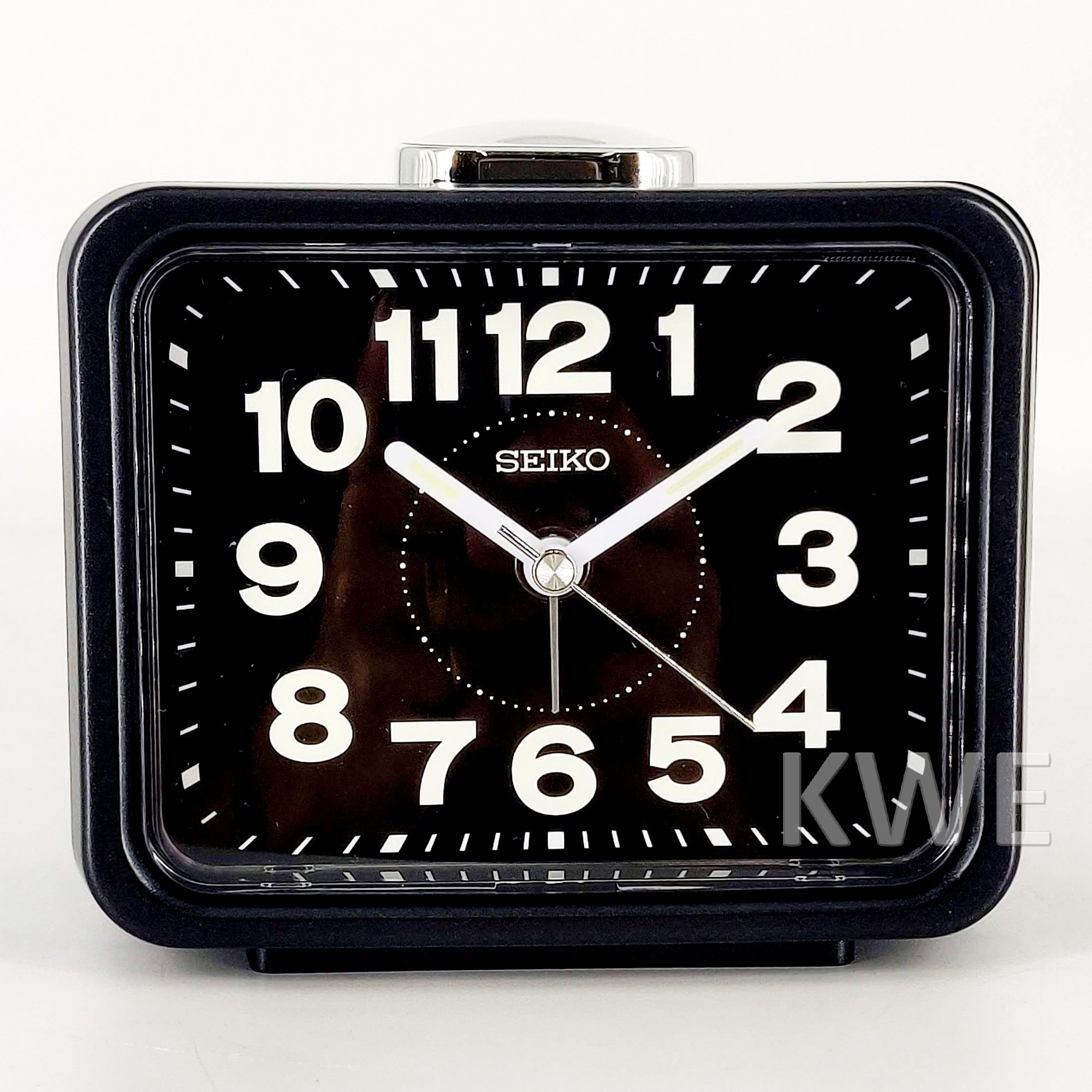 100% ORIGINAL SEIKO Quiet Sweep Lumibrite Analogue Bell Alarm Clock QHK062 [Jam Loceng Kuat]