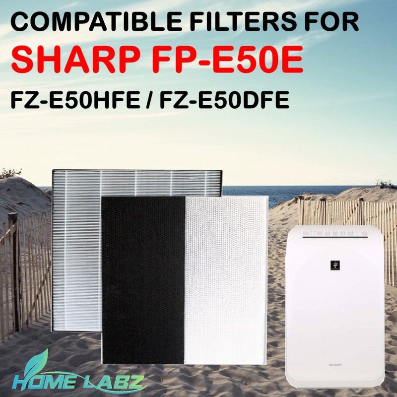 Sharp FP-E50E Compatible HEPA and Deodourizing Filter (FZ-E50HFE / FZ-E50DFE) Singapore