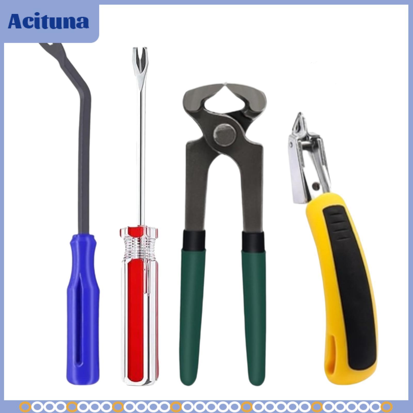 4x Upholstery Staple Remover Tool Nail Remover Tool Set Heavy Duty with Nail Puller Pliers for Construction Home Furniture Giá 637,222 Đồng*Miễn phí vận chuyển