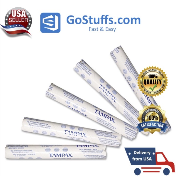 [Hàng Mỹ] Tampon Tampax Regular ống lẻ đặc biệt được bọc riêng bằng bìa cứng