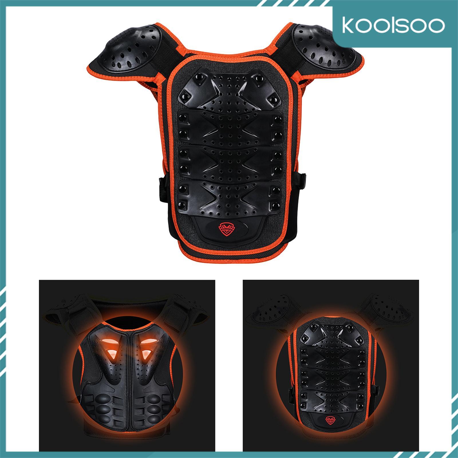 Koolsoo áo giáp áo đi xe máy áo bảo vệ ngực phản quang bảo vệ đi xe đạp Áo khoác cho cưỡi ngựa đua xe trượt ván Thanh Niên