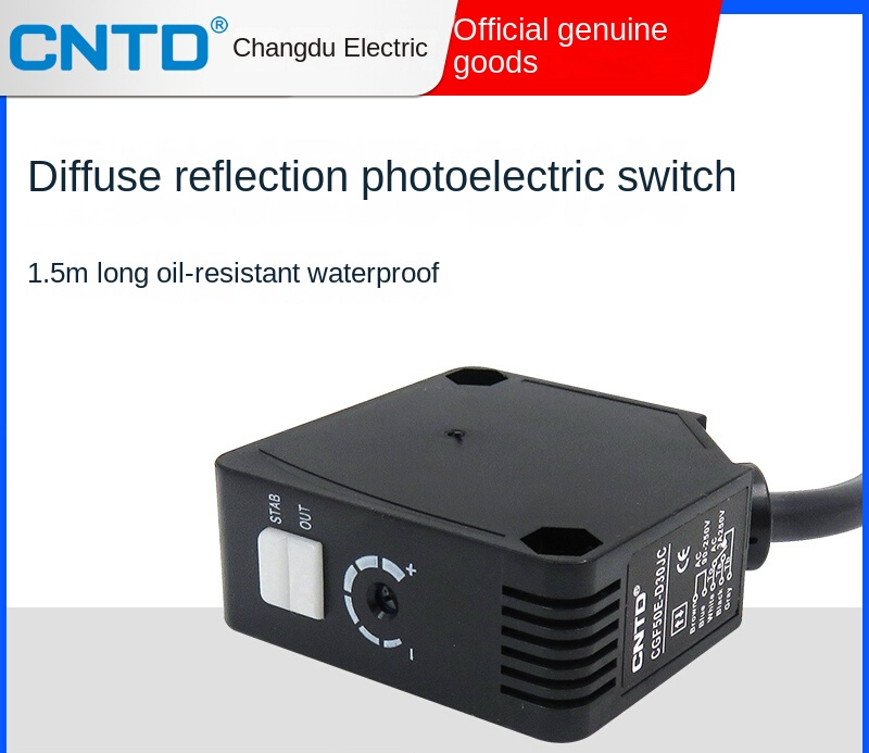 Cảm Biến Quang Điện CGF50E-D30NA Phản Xạ Khuếch Tán CNTD - 5 Dây, relay tùy chọn AC220V/DC24V, Điều Khiển Tự Động Chính