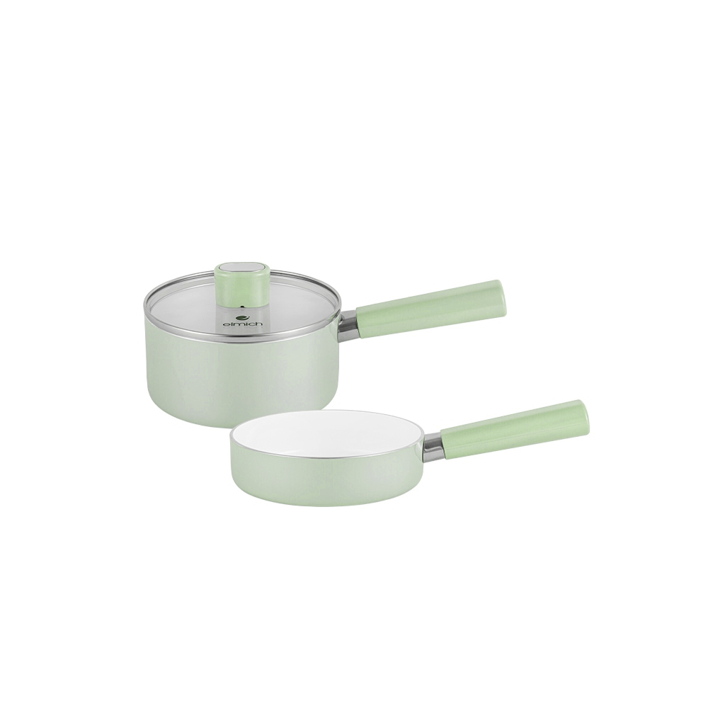 YouPin Bộ nồi chảo chống dính sứ Elmich Baby EL 1168