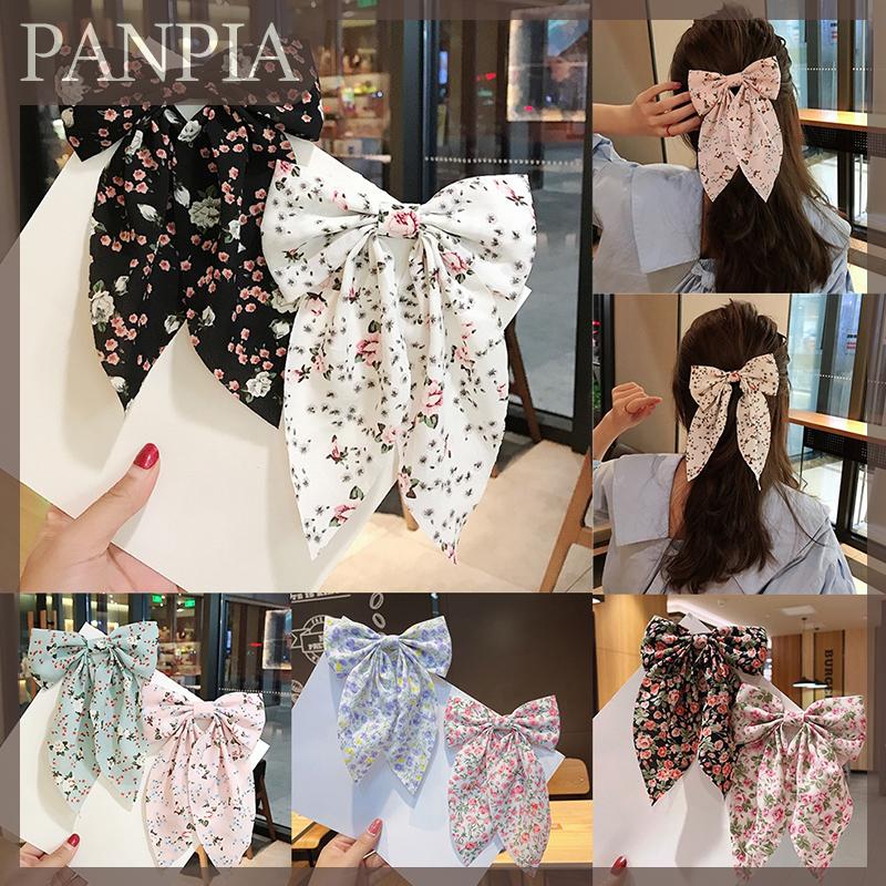PANPIA โบว์ติดผมแฟชั่นสไตล์เกาหลีโบว์ใหญ่ริบบิ้นผูกผมปิ่นปักผมรูปดอกไม้ขนาดเล็กอุปกรณ์เสริมกิ๊บติดผมรูปเป็ด ราคา 13 บาท*ส่งฟรี