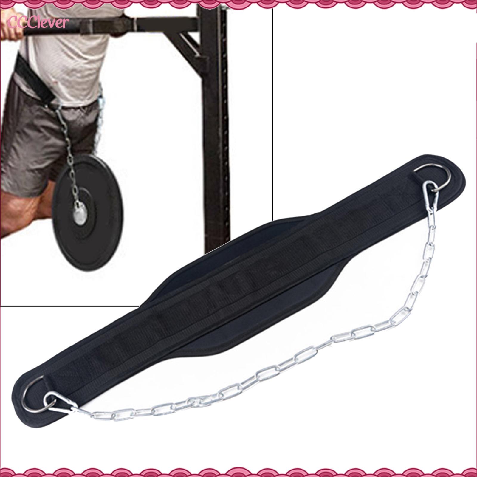 CCclever bền nâng tạ đai móc tạ với chuỗi cho dips và Pull Up eo xây dựng cơ bắp đào tạo trọng TRICEPS dips Dipping vành đai tập thể dục