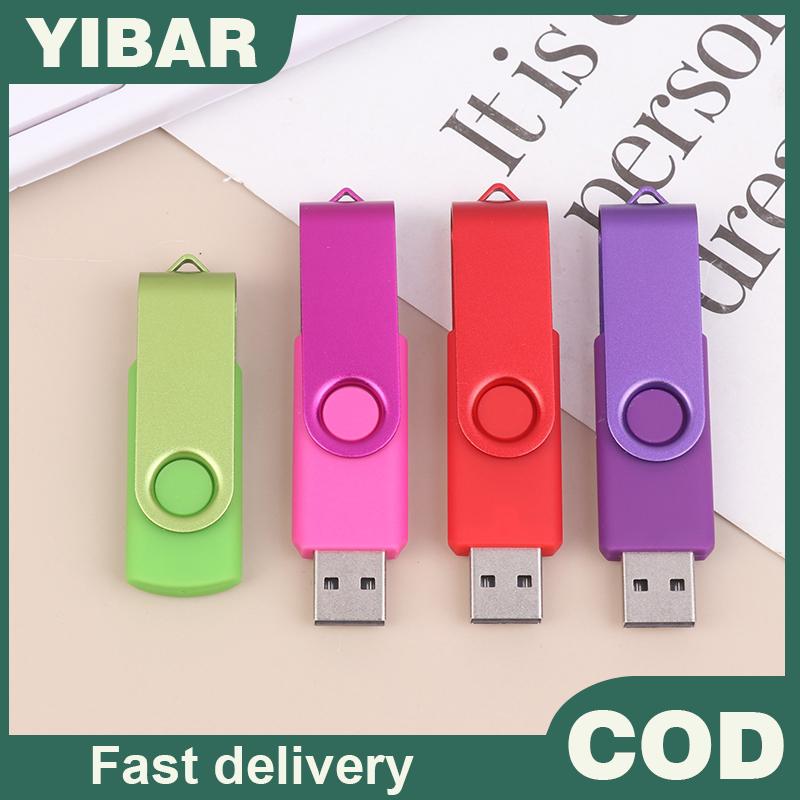 YIBAR แฟลชไดรฟ์ USB สีความจุ64เมตรไดรฟ์ปากกาหน่วยความจำเหมาะสำหรับคอมพิวเตอร์และแล็ปท็อป ราคา 50 บาท*ส่งฟรี
