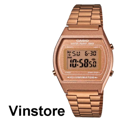 [Vinstore] Casio B640 Vintage Series Digital Adjustable Rose Gold IP Stainless Steel Strap Women Watch B640WC-5A B640WC-5 B-640WC-5A B640WC-5ADF B-640WC-5A