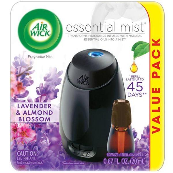 Air Wick Aroma Essential Mist Diffuser Starter Kit (Lavender and Almond Blossom) Singapore