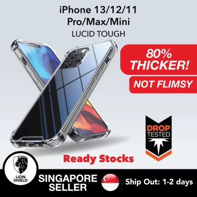 [SG] LionShield Lucid Tough iPhone Case (Anti-Watermarks), Compatible with Apple iPhone 13 Pro Max / 13 / 13 Pro / 13 Mini / iPhone 12 / 12 Pro Max / 12 Pro / iPhone 12 Mini / iPhone 11 Series Phone Casing Cover