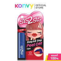 sis2sis Stay All Day Peel Off Tint 2.3g #02 Rose ซิสทูซิส ลิปทินท์ลอกออก