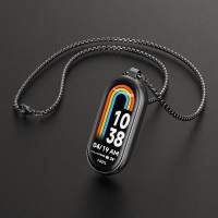 Mi Band 8 9 10 สายคล้องคอสำหรับ Xiaomi สายสมาร์ทแบนด์8สายรัดข้อมือ NFC Miband 8สมาร์ทวอท์ชจี้ตกแต่งคอ Mi Band 8อุปกรณ์เสริม