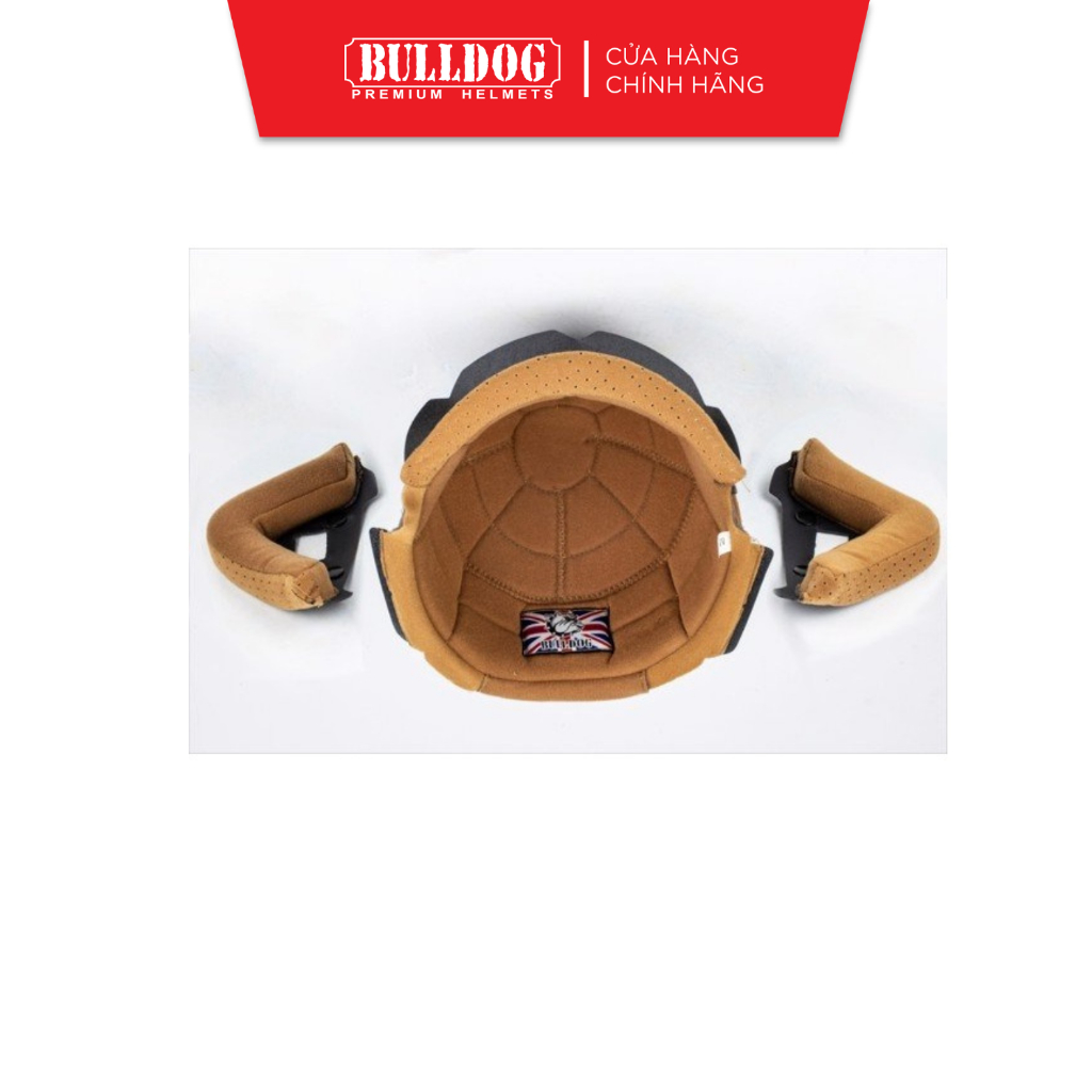 Đệm Lót Nón Bảo Hiểm BULLDOG V3 4U Heli Brown