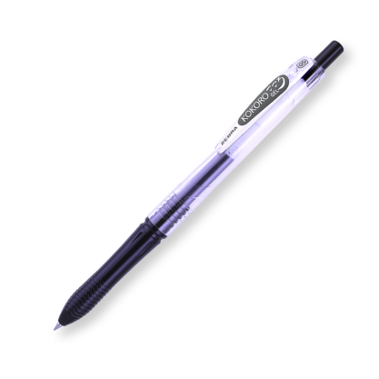Zebra - Pulpen Gel Kokoro Warna Hitam Isi 6