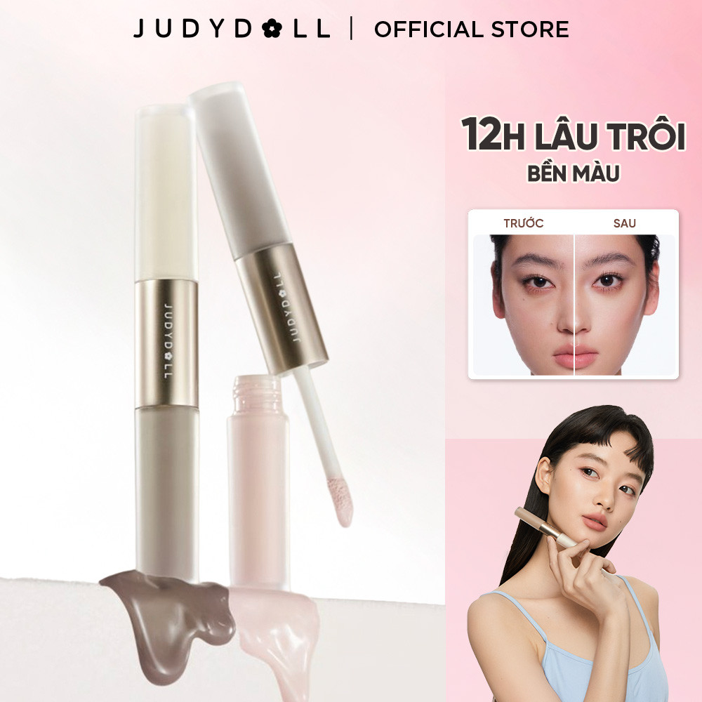 Kem Tạo Khối Bắt Sáng JUDYDOLL 4.8g Lâu Trôi Tự Nhiên Dạng Lỏng Dễ Sử Dụng Cho Người Mới Bắt Đầu Sự Kết Hợp Hoàn Hảo