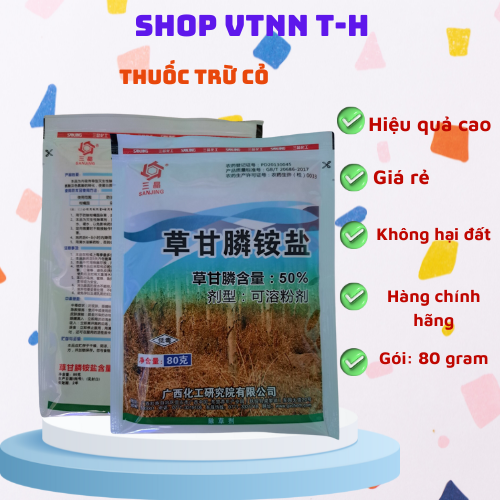  Thuốc trừ cỏ lưu dẫn mạnh thuốc diệt cỏ thối rễ gói 80 gram hàng nội địa Trung Shop VTNN T-H 