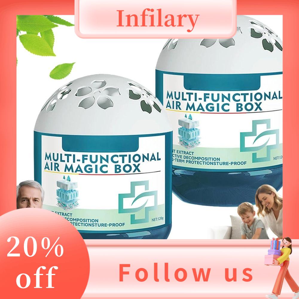 INFILARY Đa chức năng Hộp ma thuật loại bỏ bụi Không có tiếng ồn điện Tự động Hộp ma thuật không khí Lọc không khí trong nhà Hộp thu bụi