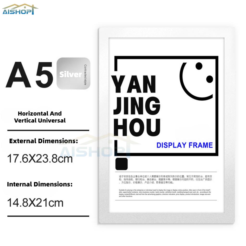 [SG Seller]Office Adhesive Wall Frame A3 A4 A5 Magnetic Display Frame Display Board Wall Stick Certificate