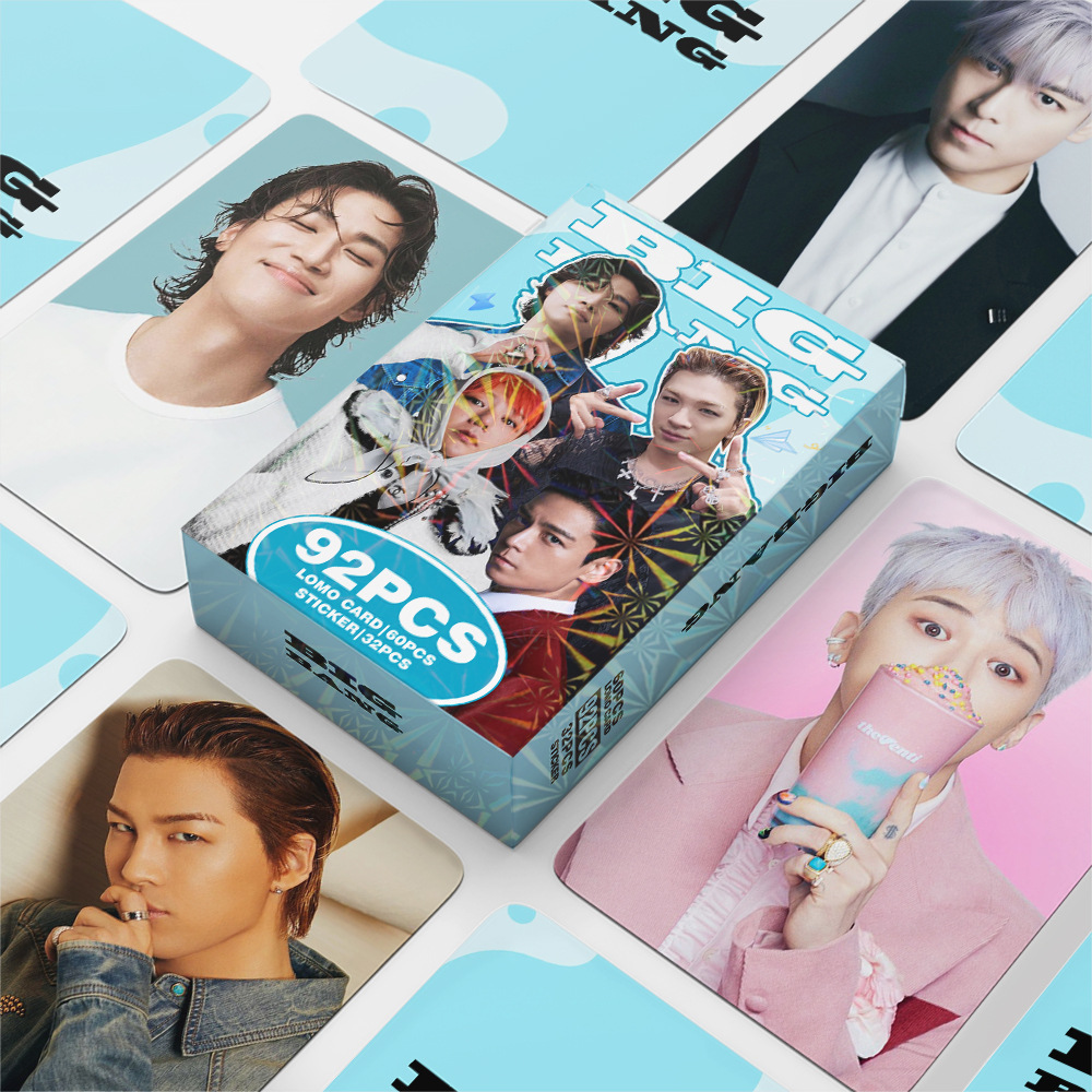 K-POP BigBang 92 cái/hộp Laser thẻ photocards G-DRAGON 、 taeyang 、 Daesung 、 Top Holographic thẻ Lom