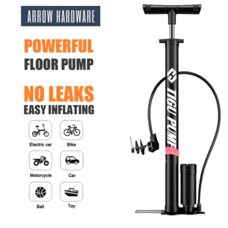 High Pressure Bike Pump with Gauge - 160 PSI (Brand: )