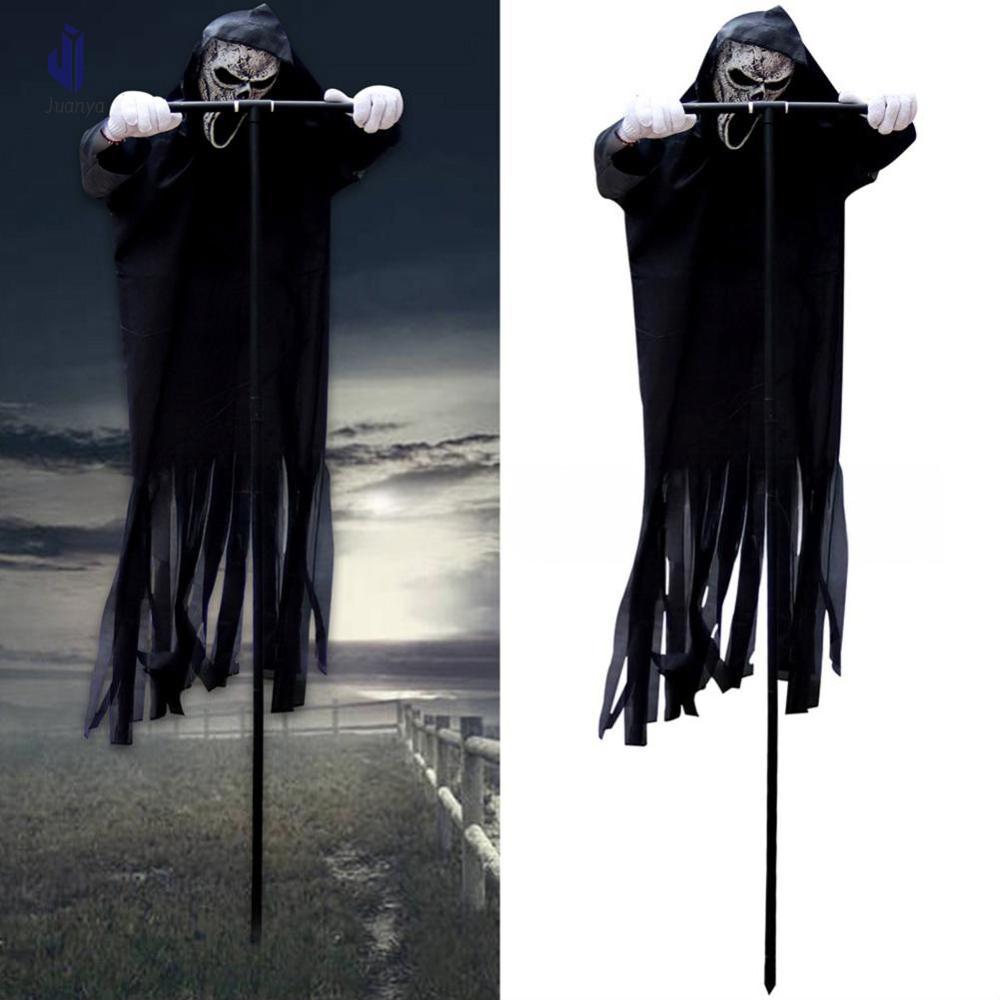 Juanya la hét bù nhìn ma Halloween Khủng Bố đáng sợ sân hiển thị trang trại đạo cụ aunted cỏ trang trí chim đuổi ma quái vườn bảo vệ