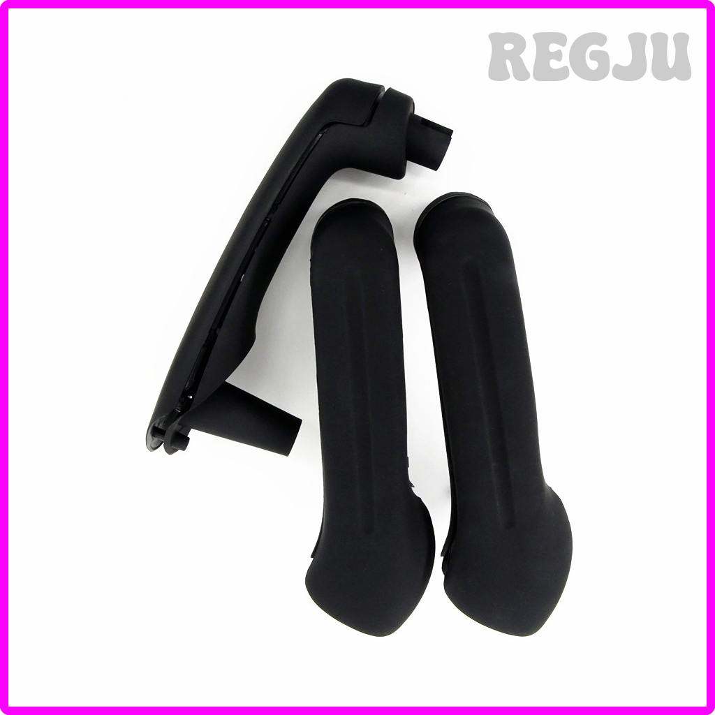 REGJU 1J0867179A 1J0 867172A Left Right Side Car Black Inner Door Pull Grab Handle Trim Cover Kit For VW Jetta Mk4 1999-2005 Golf 4 BNGJI