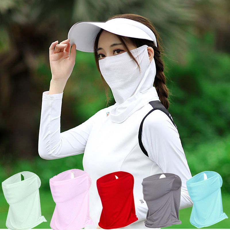 Golf Outdoor Sunscreen Sun Proof Ice Silk Bib Men Women Collar Sport Riding Uv Protect Neckline Mask Summer Ventilation Breath