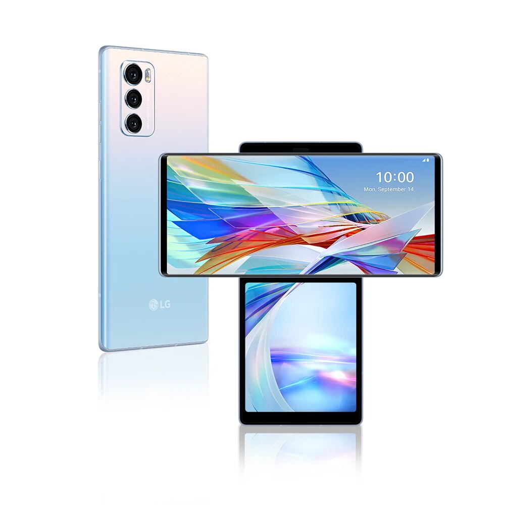 GHFDJ Original LG WING 5G CellPhone LMF100N LMF100VM 6.8'' 8GB RAM 128GB/256GB ROM 4G LTE Mobile Phone Octa Core Android SmartPhone FGKRG · v29