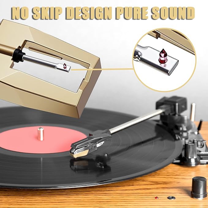 [Waanon]Record Player Needle, Upgraded Golden Record Needles Stylus Replacement for ,, Turntable