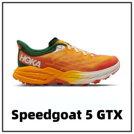 HOKA Speedgoat 5 GTX Men's Running Shoes, Shock Absorbing