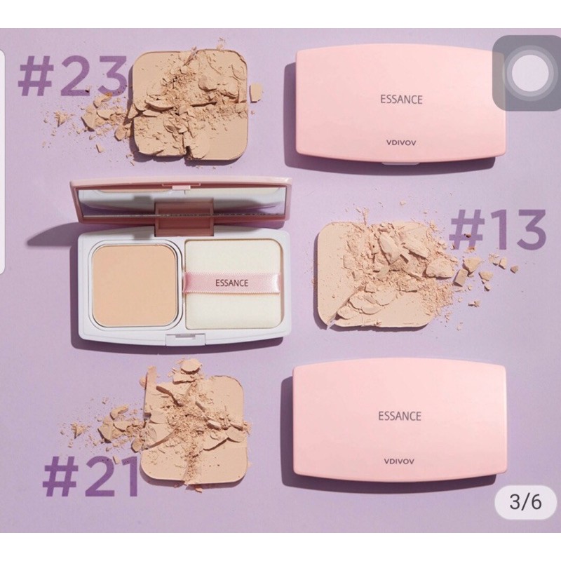 Chính hãng Phấn nền siêu mịn lâu trôi Essance Veil Fit Two Way Cake SPF30/PA++ 7g