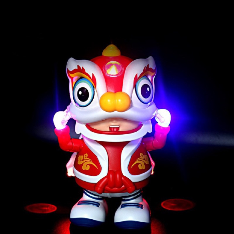Quà tặng trung thu ,đồ chơi trung thu múa lân nhún nhảy loại 1 cỡ to có đèn nhạc