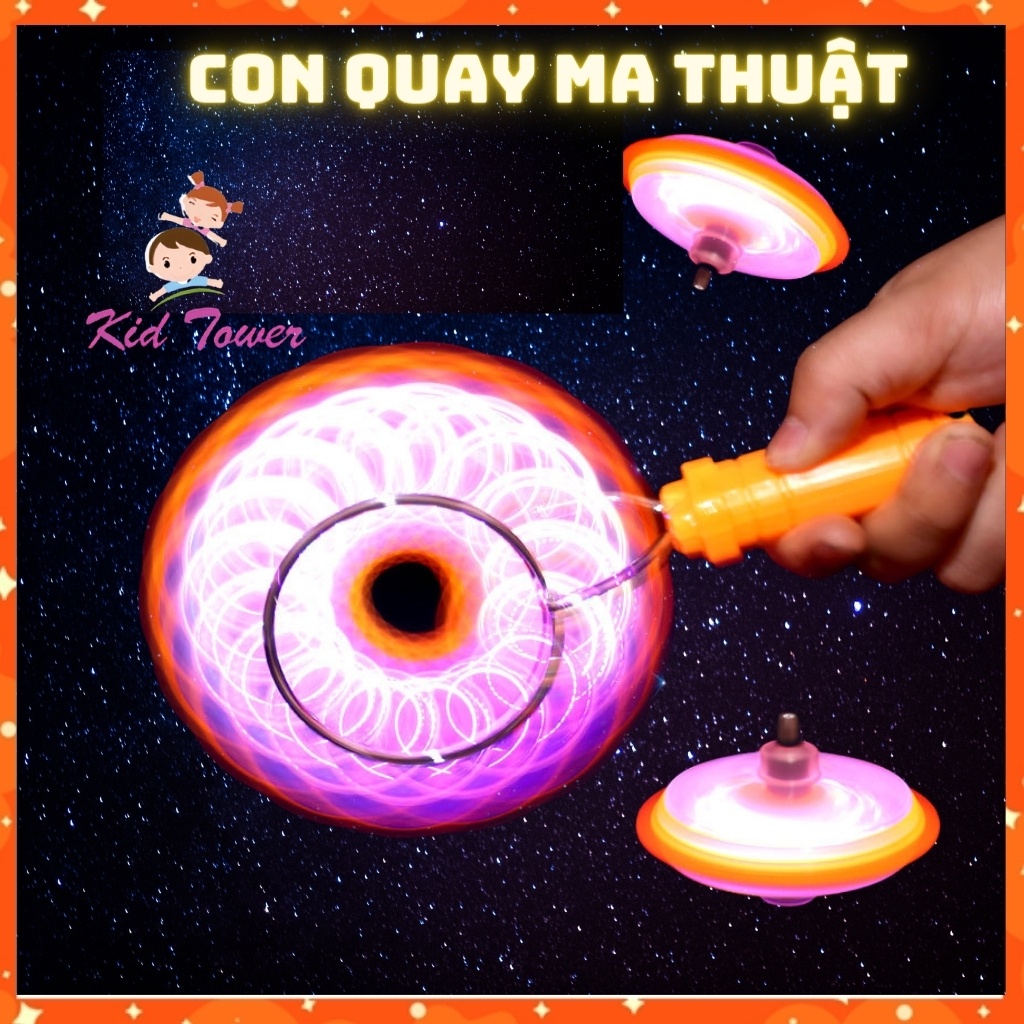 Con quay ma thuật phát sáng nhiều màu cực đẹp