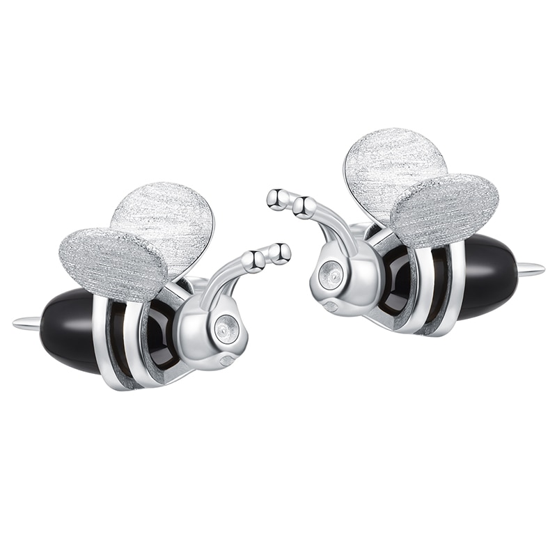 Hoa Sen Vui Vẻ 18K Đáng Yêu Ong Mật khuyên nụ Bất 925 Sterling Bạc thiết kế thủ công đồ trang sức tinh xảo Bông Tai Cho Phụ Nữ Món Quà