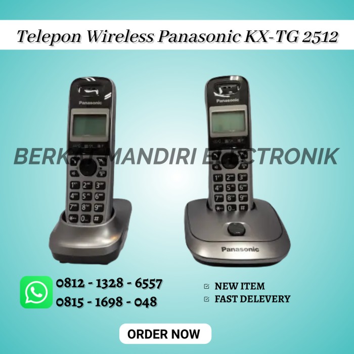 PANASONIC KX-TG2512 TELEPON WIRELESS PANASONIC KX-TG 2512 Giá 1,492,000 Đồng*Miễn phí vận chuyển