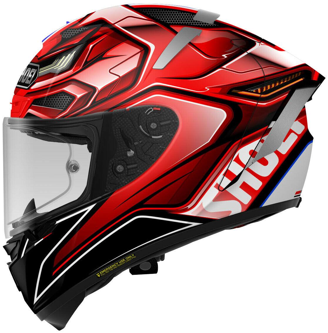 SHOEI X-14 AERODYNE TC 1 RED WHITE | SHOEI | SNI | FULL FACE Harga 12,400,000 rupiah*Gratis Ongkir