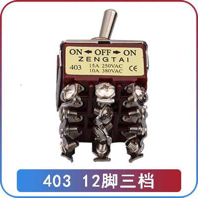 Công Tắc Gạt 12mm Zengtai 403: 12 chân, 3 bậc Yiming | Tùy chọn 2-3 Bậc, 2-12 Chân | Công Tắc Đòn Bẩy, Công tắc Nút Chống Nước