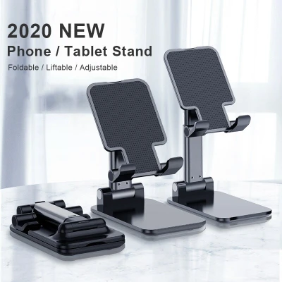 Universal Phone Holder Stand Tablet Aluminum Foldable Adjustable Portable Telescopic Mobile Phone Ipad Mount Bracket