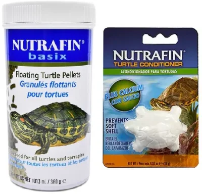 Nutrafin Basix Floating Turtle Pellet (360g) + Turtle Conditioner (15g)
