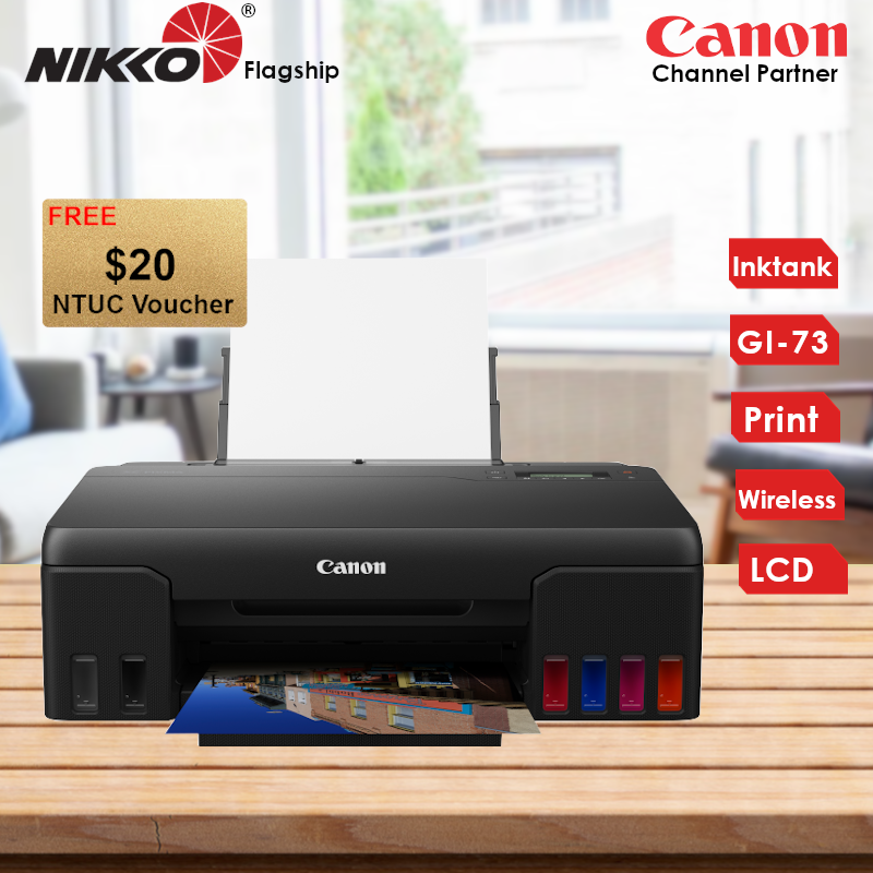 PIXMA G570 Easy Refillable Wireless Single Function Ink Tank for High Volume Quality Photo Printing Designed for high volume photo printing, this 6-colour wireless photo printer G570 G-570 G 570 Singapore