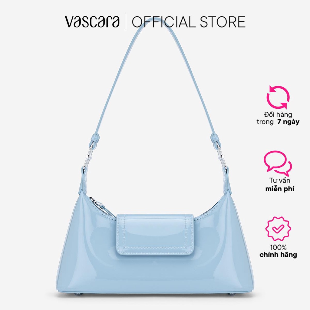  Vascara Túi Hobo Da Bóng Nắp Gập Cá Tính - SHO 0280 