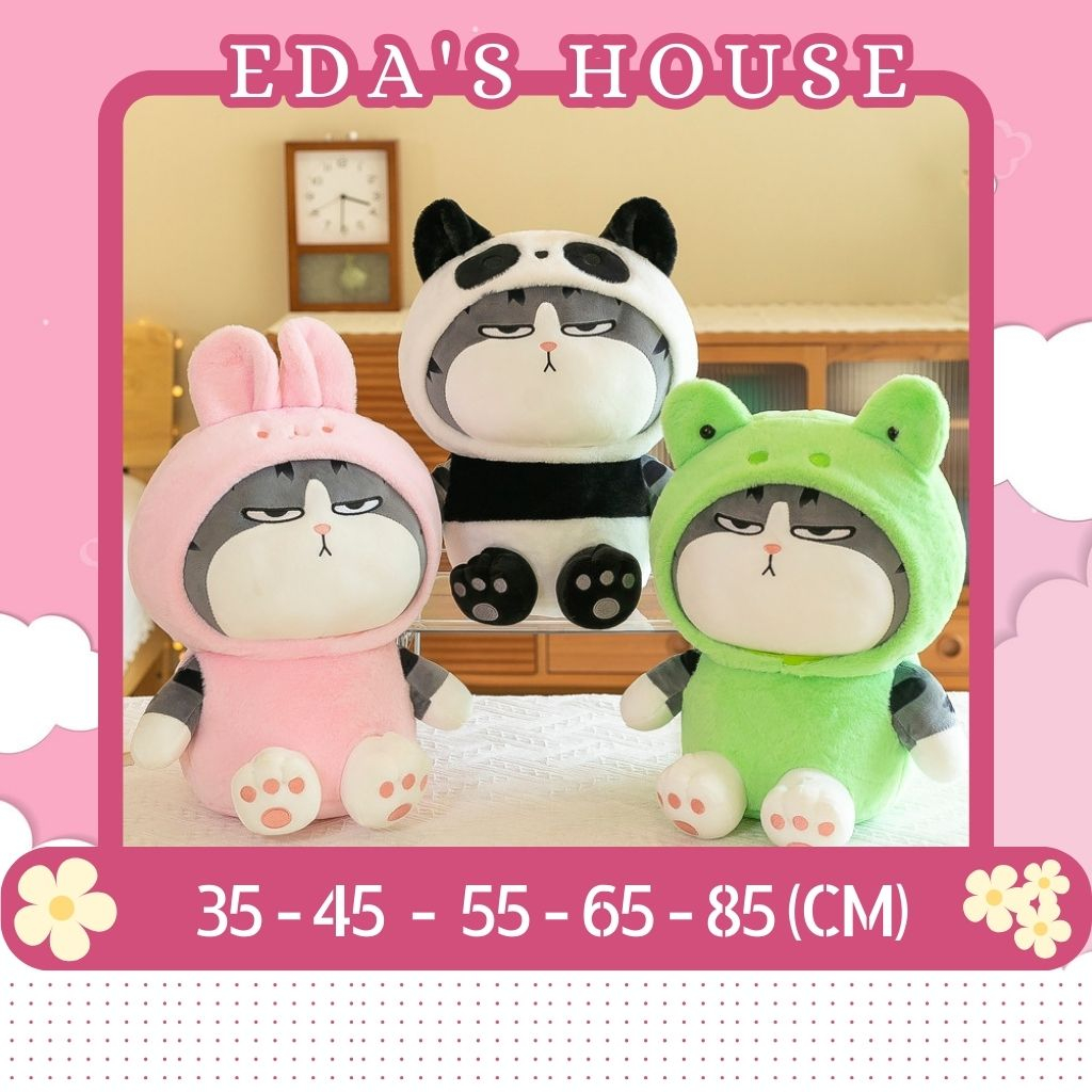 (HCM-Hỏa tốc 2h) Gấu bông mèo hoàng thượng cosplay thỏ ếch dễ thương 5 màu size 35-85cm EDAS HOUSE