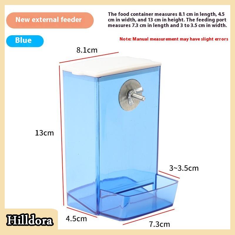 [Hilldora] Công suất lớn chim trung chuyển Hộp chống giật gân chim thực phẩm quả bền Vẹt ăn hộp cho chim vừa nhỏ - 7