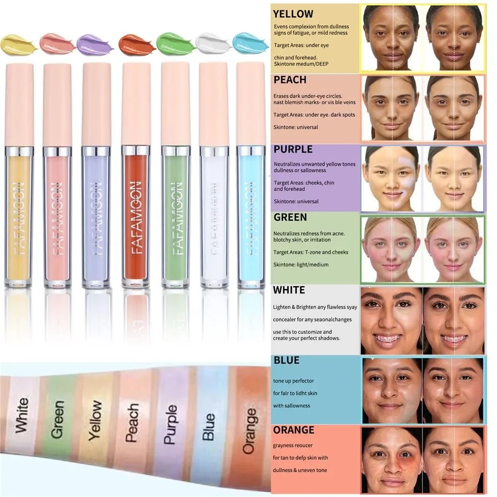 Masalaro 2.5ml Kem che khuyết điểm dạng lỏng che phủ đầy đủ đốm mụn màu kem che khuyết điểm kể cả màu da kem nền