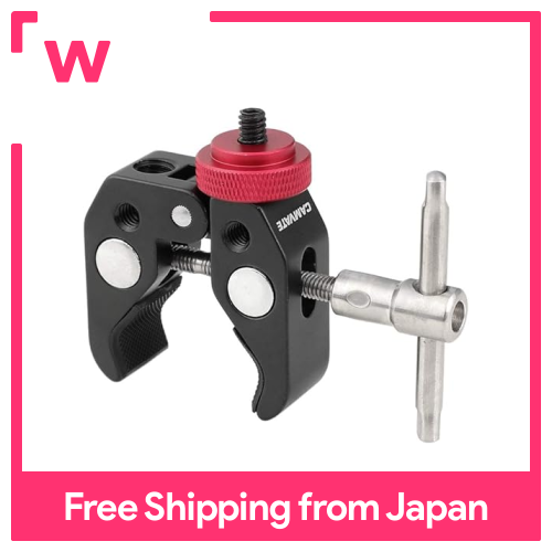 Siêu kẹp camvate với tổng cộng sáu lỗ vít 1/4 3/8 kế nổi bật với vít chuyển đổi 1/4