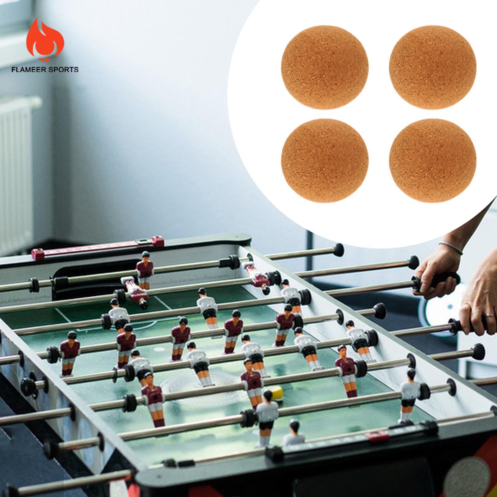 Flameer 4 Miếng đá banh bàn Bóng Bằng Gỗ Phụ Kiện Di Động Foos Bóng Đồ Chơi Bàn bóng đá Bóng Cho Đảng Nhà Thể Thao Trong Nhà Văn Phòng